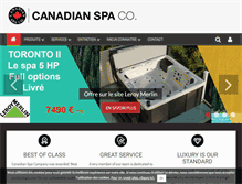 Tablet Screenshot of canadianspacompany.fr